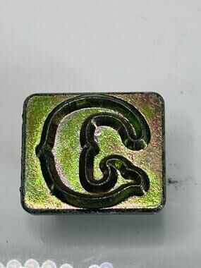 Leather Stamp C Tandy Craftool Alphabet Single Replacement Letter Size 1 Inch